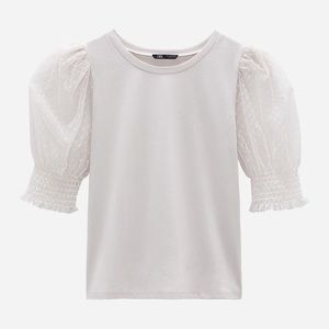 NWT Zara puff sleeve shirt